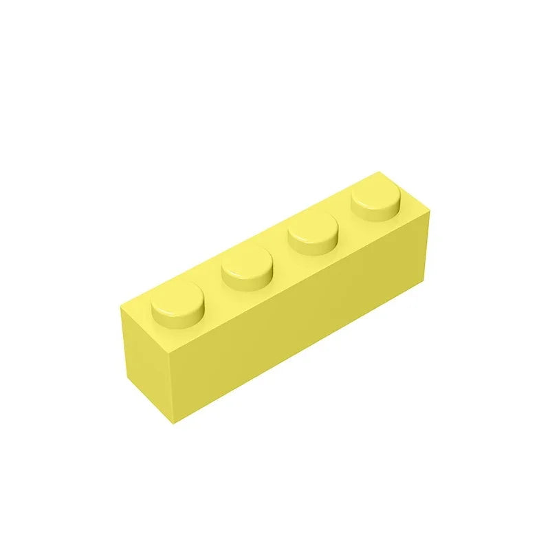 Gobricks GDS-534 Brick 1 x 4 without Bottom Tubes | Compatible Building Block Set