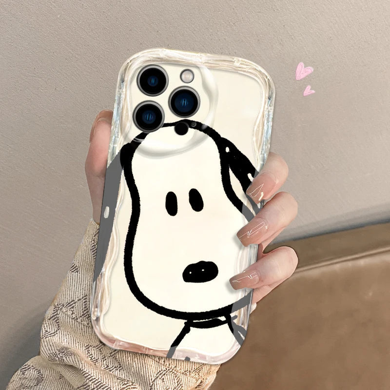 Snoopy Lively Cool For Apple iPhone 15 14 13 12 11 XS XR X Pro Max Plus Wave Oil Funda Cover Phone Case