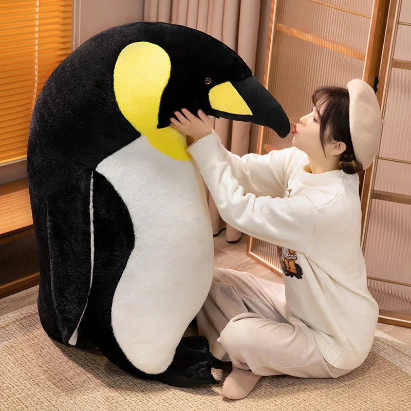 Realistic Penguin Plush Stuffed Animal – Soft Penguin Pillow Toy for Kids & Adults