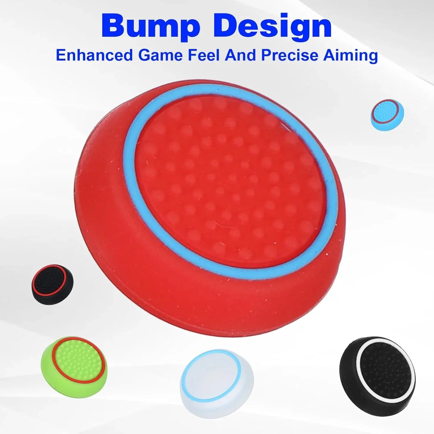 28 Pack Silicone Anti-Slip Thumb Grips for PS5 PS4 Controller | Multicolor Joystick Caps