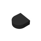 Gobricks Tile Round 1 x 1 Half Circle Extended | Compatible Brick Building Block