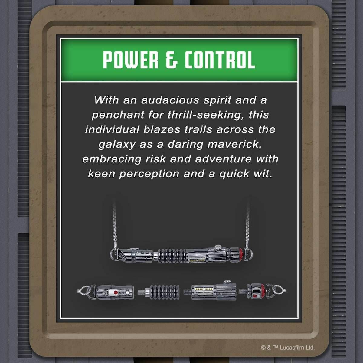 Star Wars X RockLove LIGHTSABER WORKSHOP Power and Control Lightsaber Necklace - 