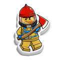 Mini Firefighter Sticker