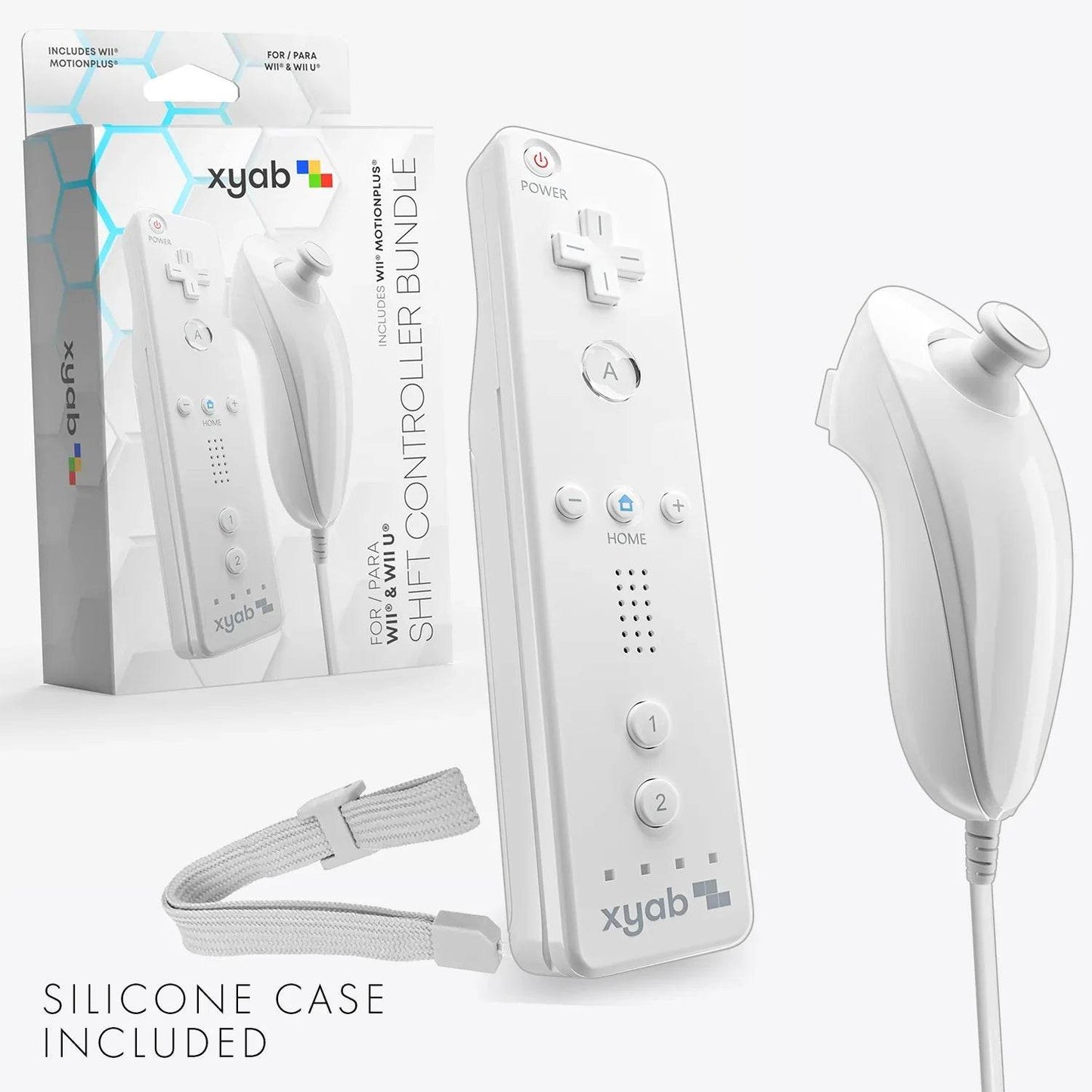 White Wireless Controller Bundle Compatible with Nintendo Wii & Wii U - 