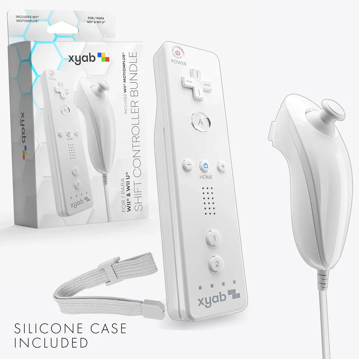 White Wireless Controller Bundle Compatible with Nintendo Wii & Wii U - 