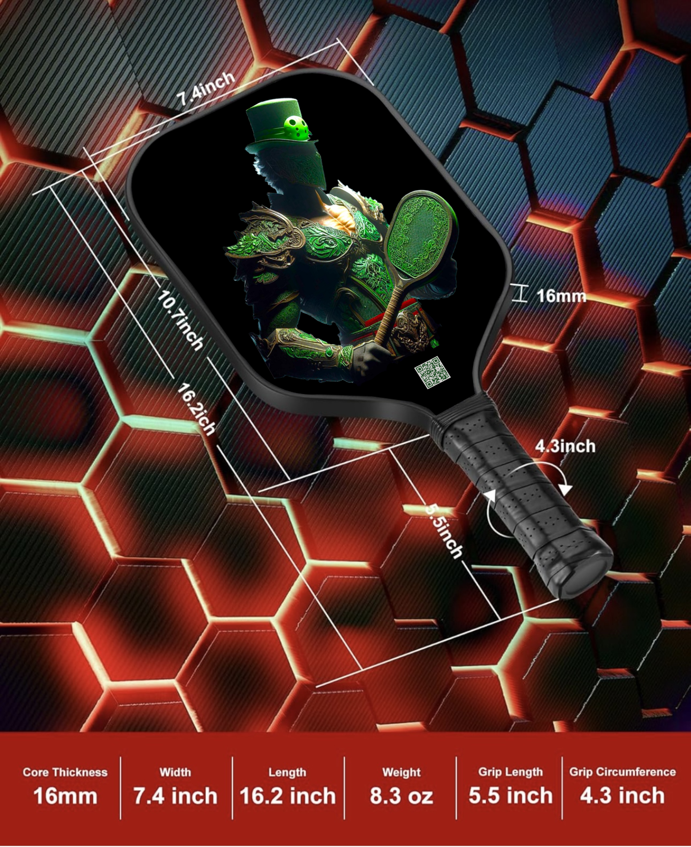 Mario - Splash Edition - Pickleball Paddle