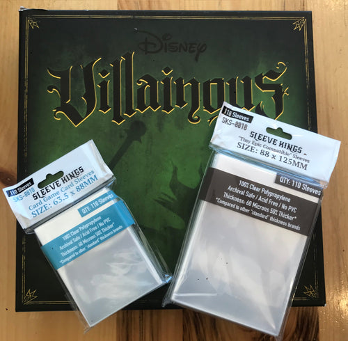 "Disney Villainous: The Worst Takes it All" Compatible Sleeve Bundle (8810 X 3 + 8818 x 1)
