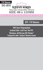 "Tiny Epic Dungeons" (Retail Version) Compatible Sleeve Bundle (8812 X 1 + 8818 X 1)