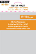 Super Large Game Card Sleeves (102x127mm) 110 Pack, 60 Micron, SKS-8820
