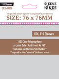 "Hogwarts Battle" Compatible Large Sleeves (76x76mm) 110 Pack, 60 Micron, SKS-8826