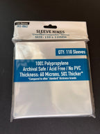"Unsettled" Compatible Sleeves (110x110 MM) 110 Pack, 60 Microns, SKS-8843