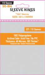 9XL Game Card Sleeves (60x130mm) 110 Pack, 60 Microns, SKS-8846