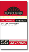 Premium Mini European Card Sleeves (44x68mm) 55 Pack, 100 Micron, SKS-9902