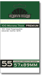 Premium Standard American Card Sleeves (57x89mm) 55 Pack, 100 Micron, SKS-9903