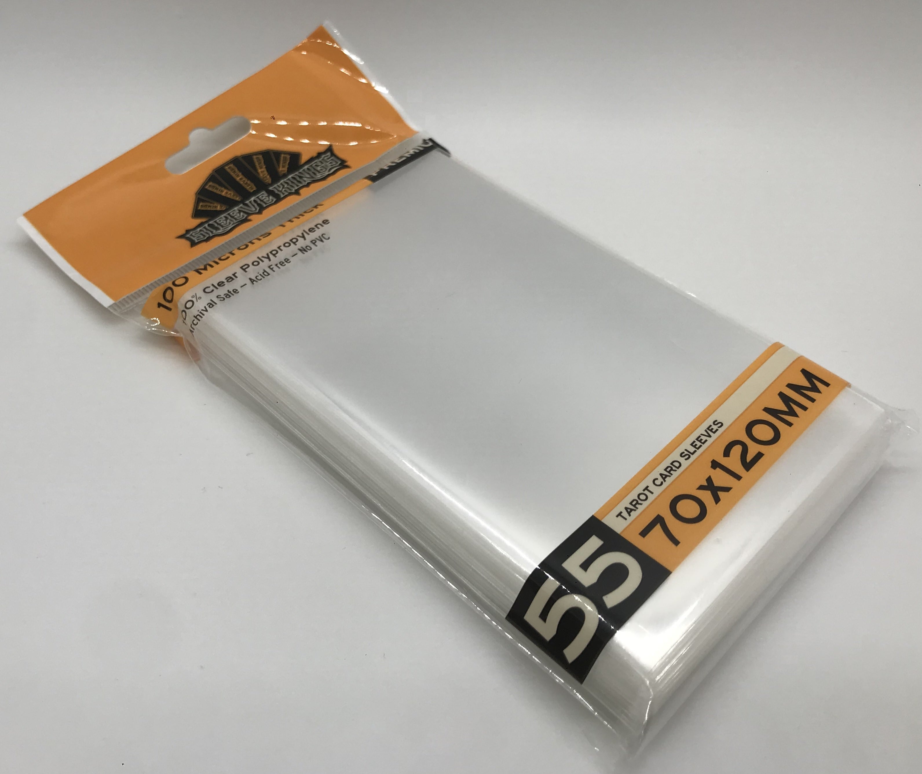 Premium "Tarot" Card Sleeves (70x120mm) 55 Pack, 100 Micron, SKS-9966