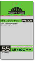 Premium "7 Wonders" Magnum Card Sleeves (65x100mm) 55 Pack, 100 Micron, SKS-9967