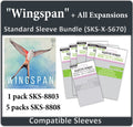 "Wingspan" + Expansions Compatible Sleeve Bundle (8803 x 1, 8808 x 5)