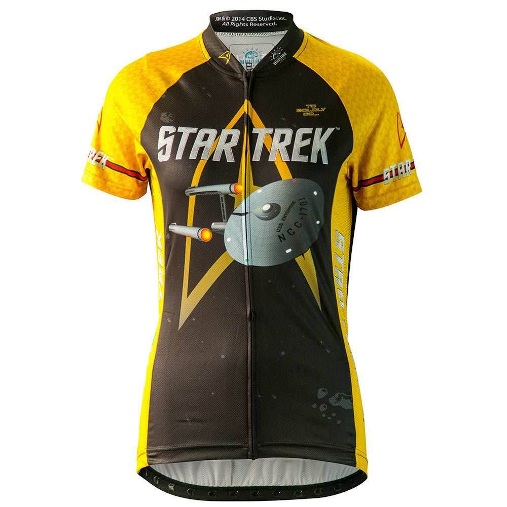 Star Trek Command Gold Women's Cycling Jersey (S, M, L, XL, 2XL) - Small