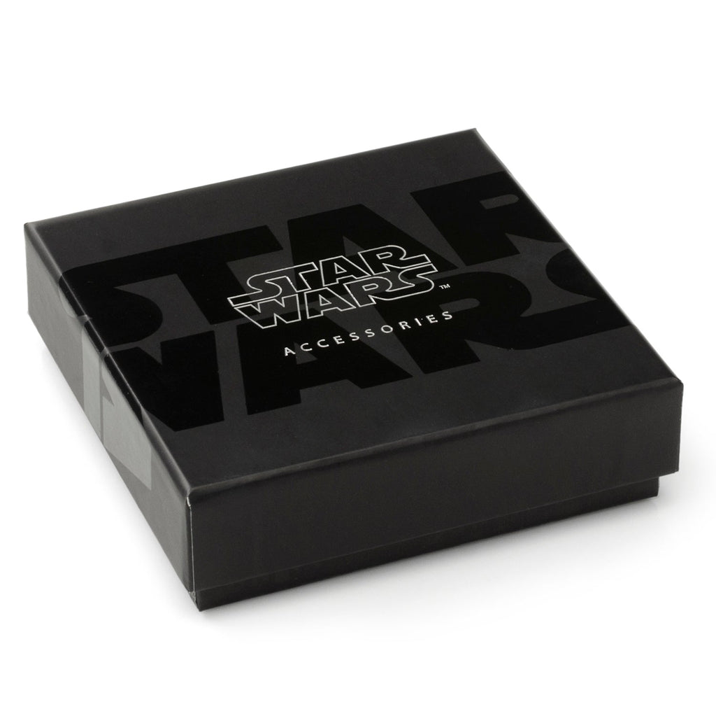 Star Wars Mandalorian Double Wrap Stainless Steel Black Bracelet
