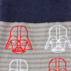 Star Wars Darth Vader Gray and Red Dress Socks and Lapel Pin Gift Set