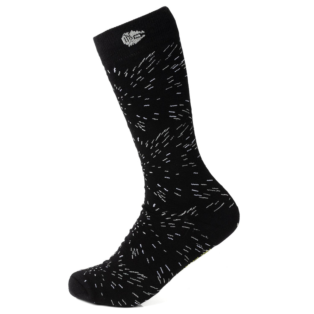 Star Wars Hyperspace Black Dress Socks and Rebel Crest Lapel Pin Gift Set