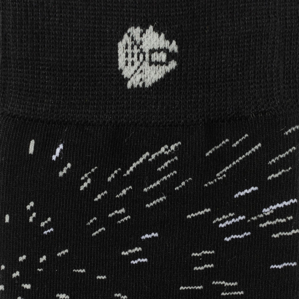 Star Wars Hyperspace Black Dress Socks and Rebel Crest Lapel Pin Gift Set