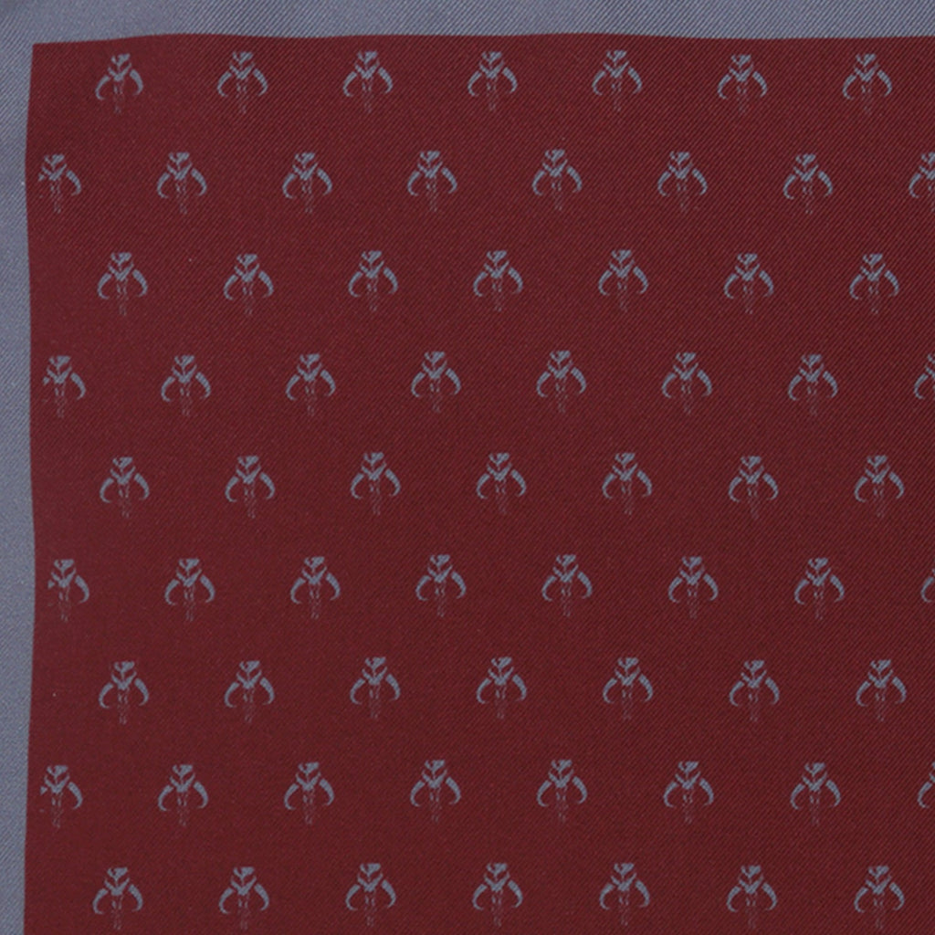 Star Wars Mandalorian Red Silk Pocket Square