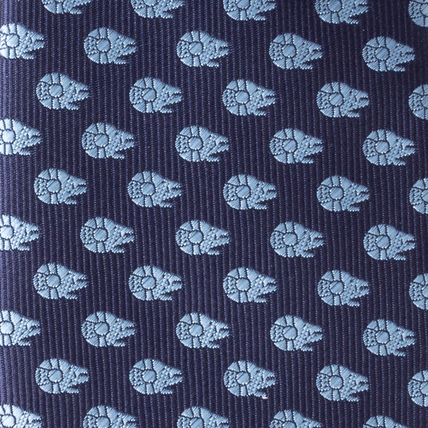 Star Wars Millennium Falcon Blue Tonal Tie