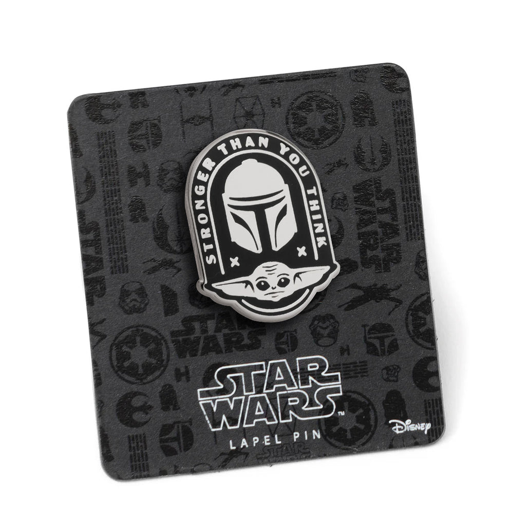 Star Wars Mandalorian and Grogu Stronger Than You Think Lapel Pin