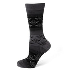 Star Wars Yoda Black Charcoal Dress Socks and Jedi Crest Lapel Pin Gift Set