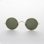 Round Steampunk Vintage Sunglass with Adjustable Temples - Swazi