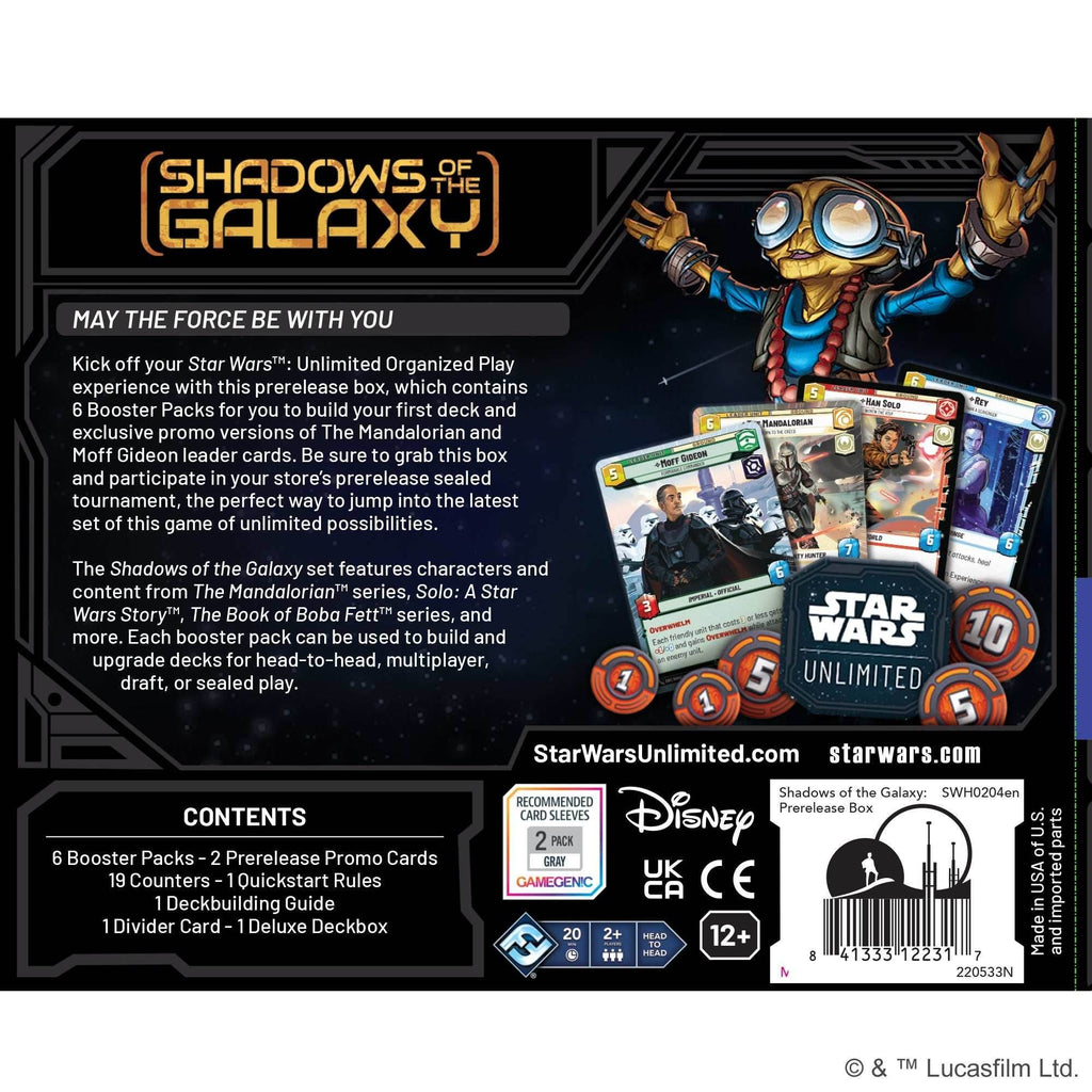 Star Wars: Unlimited - Shadows of the Galaxy Prerelease Kit - 