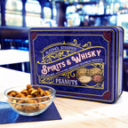 Spirits & Whisky Peanuts Men's Gift Tin – 3 Gourmet Flavors | Moonshine, Pale Ale & Bourbon Peanuts