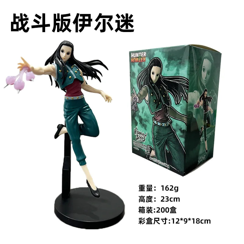 6 PCS Hunter X Hunter Figurines, Chrollo Killua Gon Hisoka Kurapika Illumi Action Figure PVC Statue