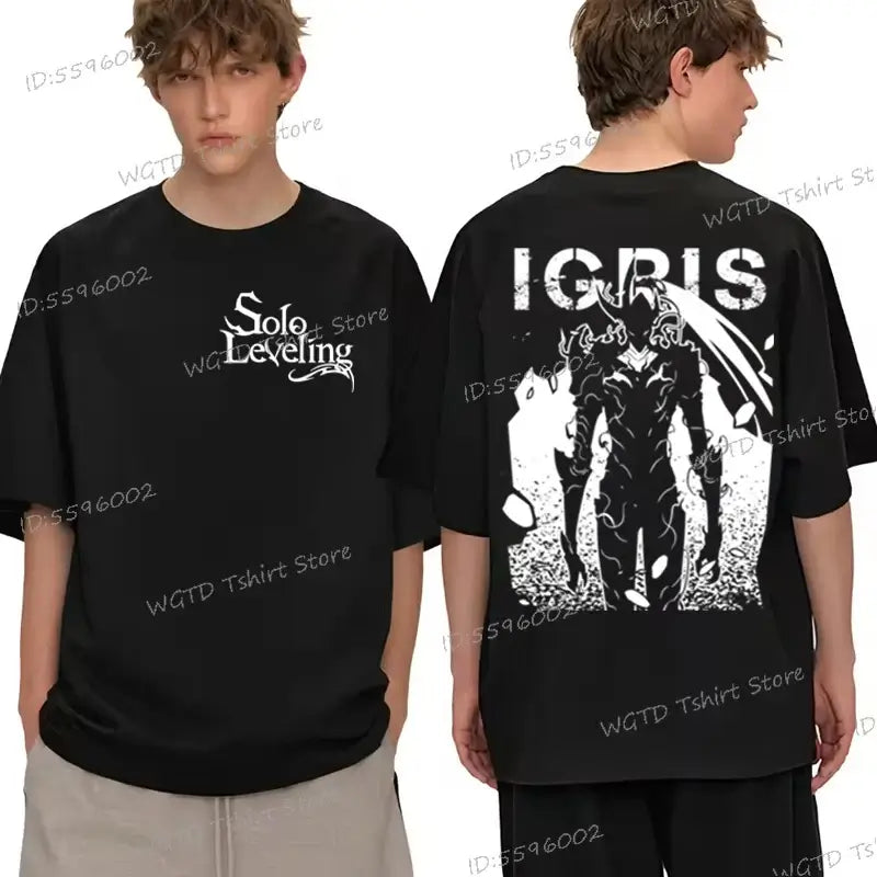 Solo Leveling T-shirt Sung Jin-woo 100% Cotton Tee