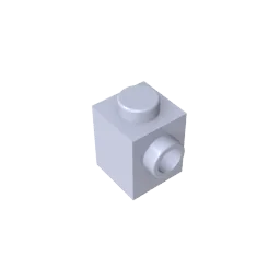 Gobricks GDS-635 BRICK 1X1 W. 1 KNOB | Single Side Bump Building Block Compatible with Lego 87087