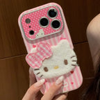 Large Window Texture Hello Kitty Phone Case For iPhone
