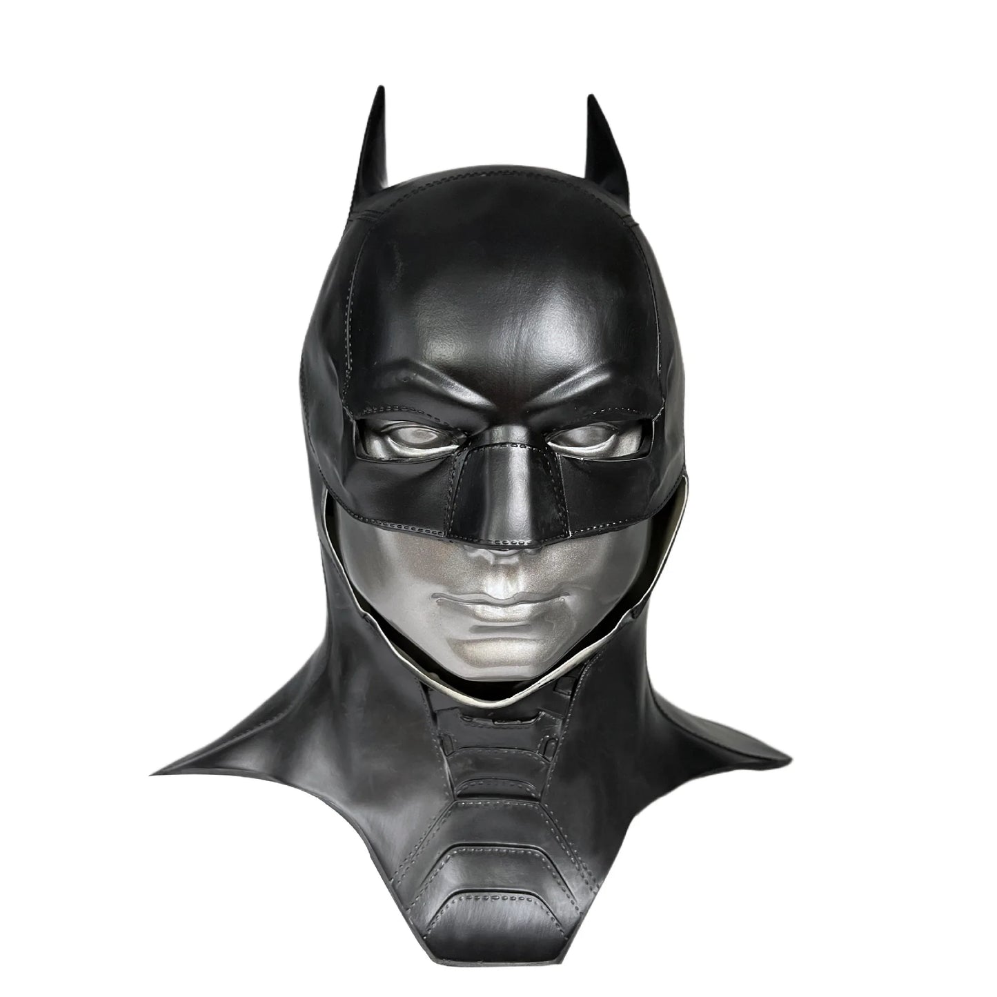 Cafele 2022 Adult Men Bat Superhero Cosplay Bruce Wayne Costume Halloween Masquerade Mask Black Latex Accessories