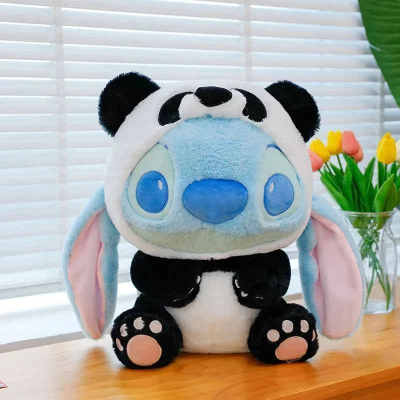 Giant Cartoon Alien Plush Toy – Cute Blue & Pink Stuffed Animal Pillow for Kids Gift