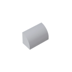 Gobricks GDS-M063 Curved Brick 1 x 2 x 1 No Studs | Compatible Building Block