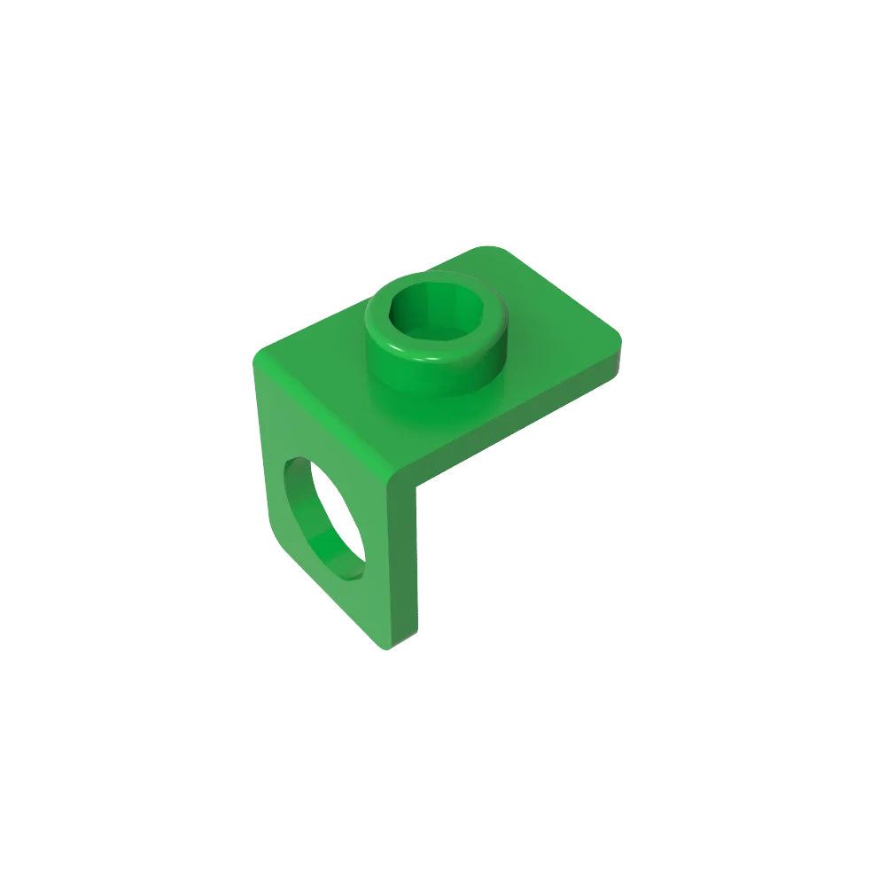 Gobricks GDS-1165 Minifig Neck Bracket with Back Stud | Thin Back Wall Building Block