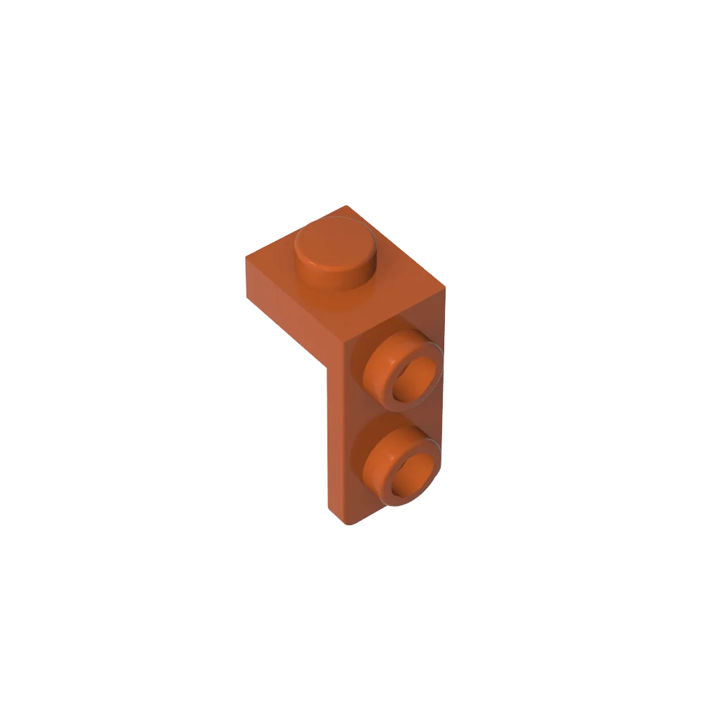 Gobricks Bracket 1 x 1 - 1 x 2 | Compatible Building Block