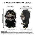 Black Horror Monster Doll – Furry Creature Plush Decor Figure