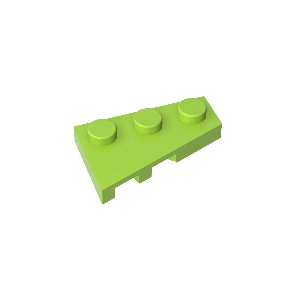 Gobricks GDS-547 Wedge Plate 3 x 2 Right | Compatible Building Block for DIY Creations
