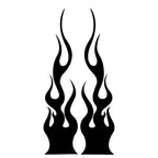 2Pcs/Set Flame Skulls Decals Motorcycle