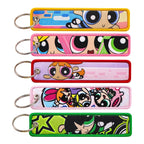 Vibrant Girls Embroidery Key Fob | Fashion Keychain for Cars and Bags