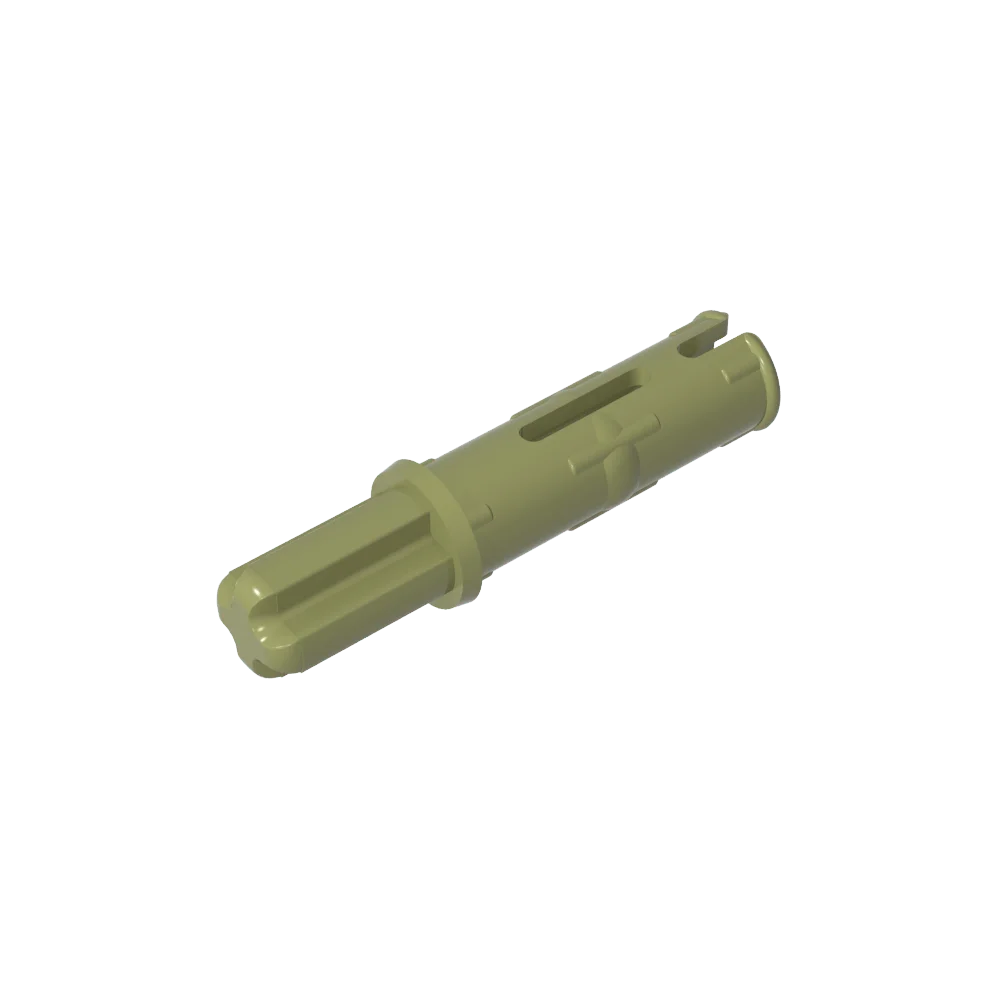 Gobricks GDS-929 Axle Pin 3L with Friction Ridges | Compatible Building Block for Technic