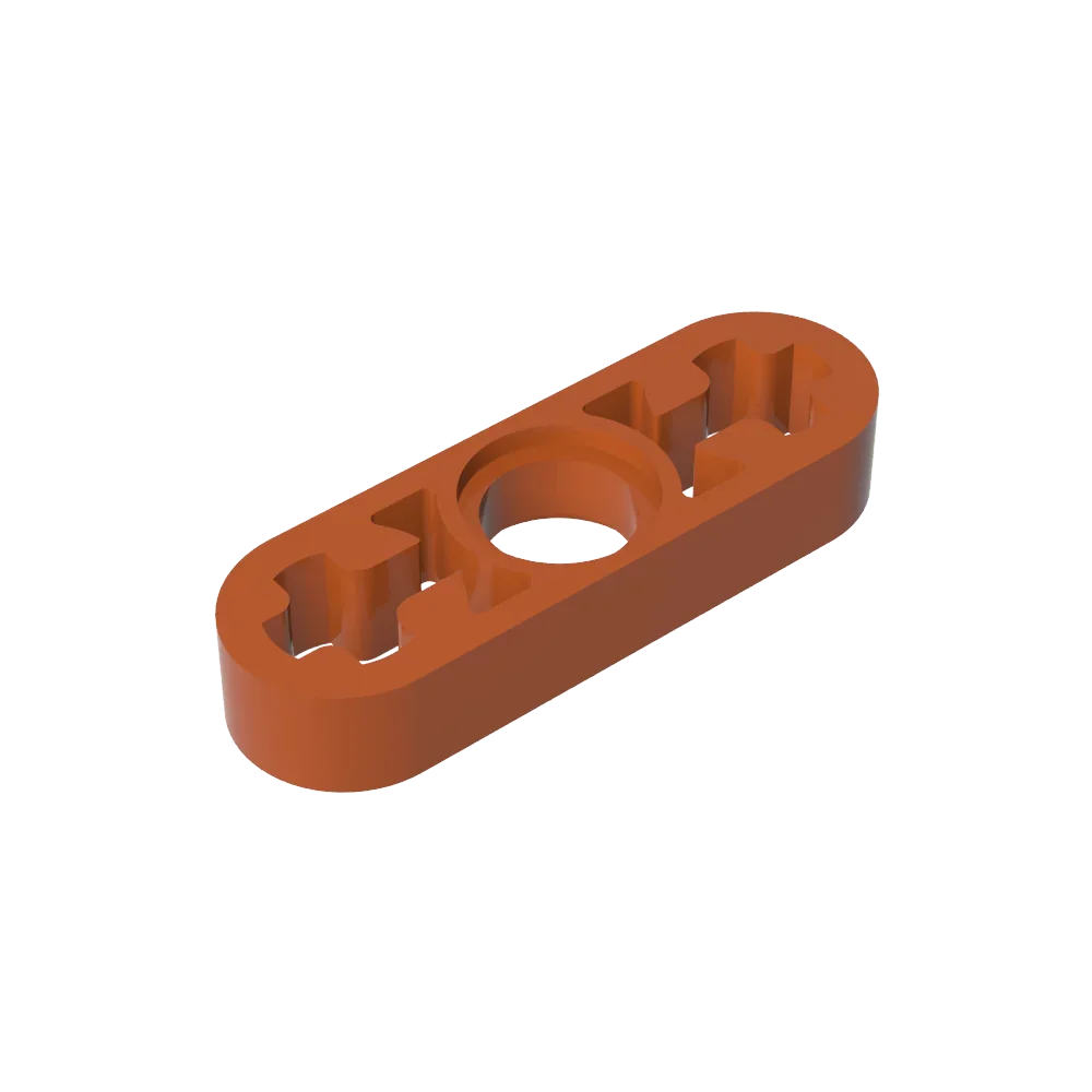 Gobricks GDS-689 Technical Liftarm Thin 1 x 3 | Building Block with Axle Holes Compatible with Lego 6632