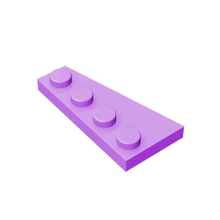Gobricks GDS-549 Wedge Plate 4 x 2 Right | Building Block for Compatible DIY Sets