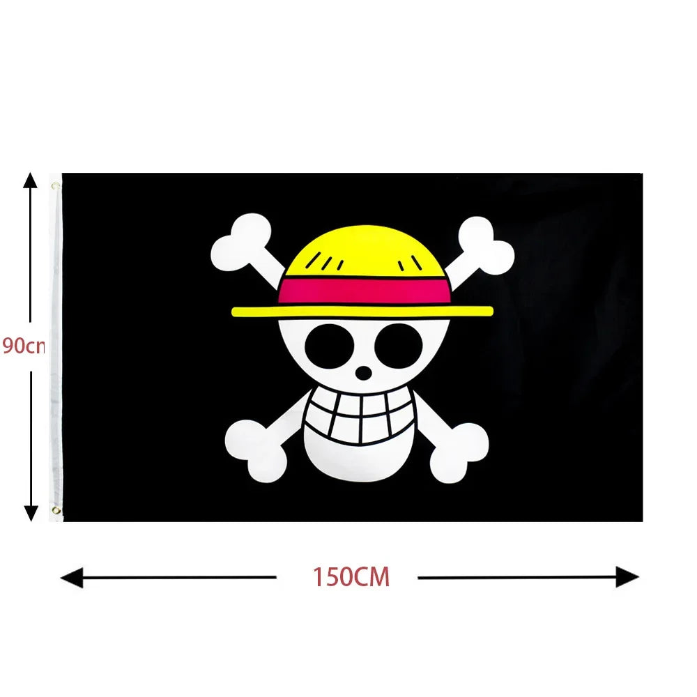 One Piece Flag: Straw Hat Pirates Jolly Roger Banner